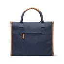 Sacosa pentru cumparaturi, 2401E16536, Vinga, 42x17x33.5 cm, Bumbac, Poliester, Albastru navy