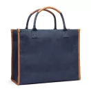 Sacosa pentru cumparaturi, 2401E16536, Vinga, 42x17x33.5 cm, Bumbac, Poliester, Albastru navy
