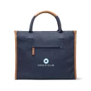Sacosa pentru cumparaturi, 2401E16536, Vinga, 42x17x33.5 cm, Bumbac, Poliester, Albastru navy