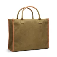   Sacosa pentru cumparaturi, 2401E16534, Vinga, 42x17x33.5 cm, Bumbac, Poliester, Verde