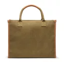 Sacosa pentru cumparaturi, 2401E16534, Vinga, 42x17x33.5 cm, Bumbac, Poliester, Verde