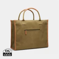   Sacosa pentru cumparaturi, 2401E16534, Vinga, 42x17x33.5 cm, Bumbac, Poliester, Verde