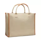 Sacosa pentru cumparaturi, 2401E16535, Vinga, 42x17x33.5 cm, Bumbac, Poliester, Bej greige