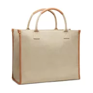   Sacosa pentru cumparaturi, 2401E16535, Vinga, 42x17x33.5 cm, Bumbac, Poliester, Bej greige
