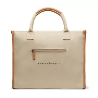  Sacosa pentru cumparaturi, 2401E16535, Vinga, 42x17x33.5 cm, Bumbac, Poliester, Bej greige