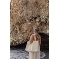   Sacosa pentru cumparaturi, 2401E16585, Vinga, 49.5x18x37 cm, Panza, Crem