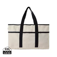   Geanta de plaja, 2401E16696, Vinga, 34x56x21 cm, Bumbac, rPET, Crem
