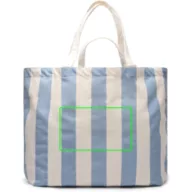   Geanta de plaja, Vinga, 2601E14759, 60x19x40 cm, Bumbac, Poliester, Albastru deschis