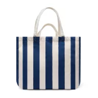   Geanta de plaja, Vinga, 2601E14760, 60x19x40 cm, Bumbac, Poliester, Albastru Navy
