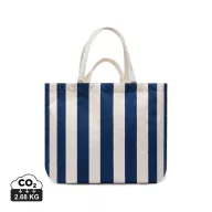   Geanta de plaja, Vinga, 2601E14760, 60x19x40 cm, Bumbac, Poliester, Albastru Navy