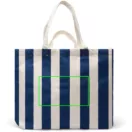 Geanta de plaja, Vinga, 2601E14760, 60x19x40 cm, Bumbac, Poliester, Albastru Navy