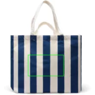   Geanta de plaja, Vinga, 2601E14760, 60x19x40 cm, Bumbac, Poliester, Albastru Navy