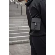   Geanta de umar, 2509E17345, Vinga, 13x2x17 cm, Poliester, Poliuretan, Negru