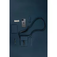   Geanta de umar, 2509E17348, Vinga, 13x2x17 cm, Poliester, Poliuretan, Albastru navy