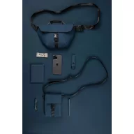   Geanta de umar, 2509E17348, Vinga, 13x2x17 cm, Poliester, Poliuretan, Albastru navy
