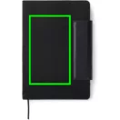 Agenda A5, 2509E17383, Vinga, 22.5x16.2x2 cm, Hartie, Poliester, Negru