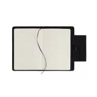   Agenda A5, 2509E17383, Vinga, 22.5x16.2x2 cm, Hartie, Poliester, Negru