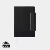   Agenda A5, 2509E17383, Vinga, 22.5x16.2x2 cm, Hartie, Poliester, Negru