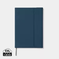   Agenda A5, Dictando, 2401E16472, Vinga, 16x2x22.5 cm, Poliuretan, Hartie, Albastru navy