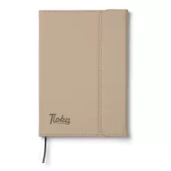   Agenda A5, Dictando, 2401E16471, Vinga, 16x2x22.5 cm, Poliuretan, Hartie, Bej greige