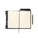 Agenda, Vinga, 2610E18765, A5, Dictando, 16x22x2.5 cm, Poliuretan, Hartie, Negru