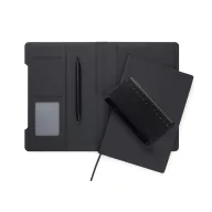   Agenda, Vinga, 2610E18765, A5, Dictando, 16x22x2.5 cm, Poliuretan, Hartie, Negru