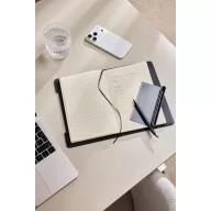   Agenda, Vinga, 2610E18765, A5, Dictando, 16x22x2.5 cm, Poliuretan, Hartie, Negru