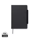 Agenda, Vinga, 2610E18765, A5, Dictando, 16x22x2.5 cm, Poliuretan, Hartie, Negru