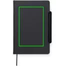 Agenda, Vinga, 2610E18765, A5, Dictando, 16x22x2.5 cm, Poliuretan, Hartie, Negru
