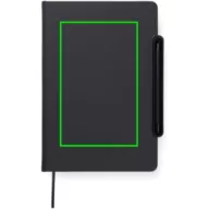   Agenda, Vinga, 2610E18765, A5, Dictando, 16x22x2.5 cm, Poliuretan, Hartie, Negru