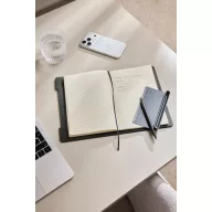   Agenda, Vinga, 2610E18766, A5, Dictando, 16x22x2.5 cm, Poliuretan, Hartie, Verde