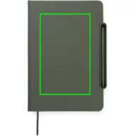   Agenda, Vinga, 2610E18766, A5, Dictando, 16x22x2.5 cm, Poliuretan, Hartie, Verde