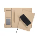 Agenda, Vinga, 2610E18767, A5, Dictando, 16x22x2.5 cm, Poliuretan, Hartie, Bej Greige