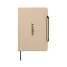 Agenda, Vinga, 2610E18767, A5, Dictando, 16x22x2.5 cm, Poliuretan, Hartie, Bej Greige