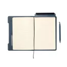 Agenda, Vinga, 2610E18768, A5, Dictando, 16x22x2.5 cm, Poliuretan, Hartie, Albastru Navy