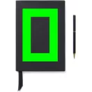 Agenda cu pix, Vinga, 2610E18762, A5, Dictando, 23.3x20x2.2 cm, Hartie, Otel inoxidabil, Negru