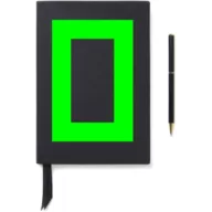   Agenda cu pix, Vinga, 2610E18762, A5, Dictando, 23.3x20x2.2 cm, Hartie, Otel inoxidabil, Negru