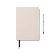   Agenda cu pix, Vinga, 2610E18764, A5, Dictando, 23.3x20x2.2 cm, Hartie, Otel inoxidabil, Alb