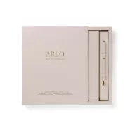   Agenda cu pix, Vinga, 2610E18764, A5, Dictando, 23.3x20x2.2 cm, Hartie, Otel inoxidabil, Alb