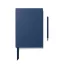 Agenda cu pix, Vinga, 2610E18763, A5, Dictando, 23.3x20x2.2 cm, Hartie, Otel inoxidabil, Albastru Navy