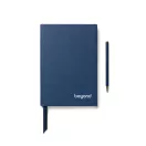 Agenda cu pix, Vinga, 2610E18763, A5, Dictando, 23.3x20x2.2 cm, Hartie, Otel inoxidabil, Albastru Navy