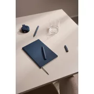   Agenda, Vinga, 2610E18772, A5, Dictando, 14x1x21 cm, Hartie, Poliester, Albastru Navy