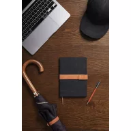   Agenda A5, Dictando, 2401E16529, Vinga, 21.5x14.5x1.5 cm, Bumbac, Hartie, Negru
