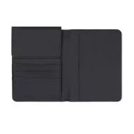   Portofel pentru pasaport, 2410E23433, Vinga, 10.5 x 15 x 1.8 cm, Poliuretan, Negru