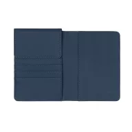   Portofel pentru pasaport, 2410E23436, Vinga, 10.5 x 15 x 1.8 cm, Poliuretan, Albastru navy