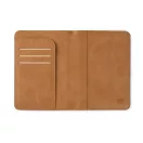 Portofel RFID pentru pasaport, 2509E17381, Vinga, 10.5x14.5x1.2 cm, Poliester, Poliuretan, Maro