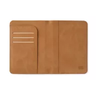  Portofel RFID pentru pasaport, 2509E17381, Vinga, 10.5x14.5x1.2 cm, Poliester, Poliuretan, Maro