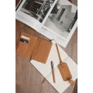 Portofel RFID pentru pasaport, 2509E17381, Vinga, 10.5x14.5x1.2 cm, Poliester, Poliuretan, Maro