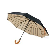   Umbrela pliabila de buzunar, 2401E16521, Vinga, 36x96 cm, rPET, Negru