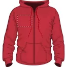 Sweatshirt, unisex, XXL, S-XXL, Gildan, 20FEB9063, Bumbac, Poliester, Rosu